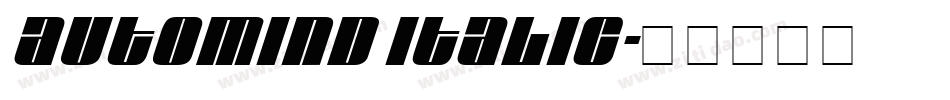 Automind Italic字体转换